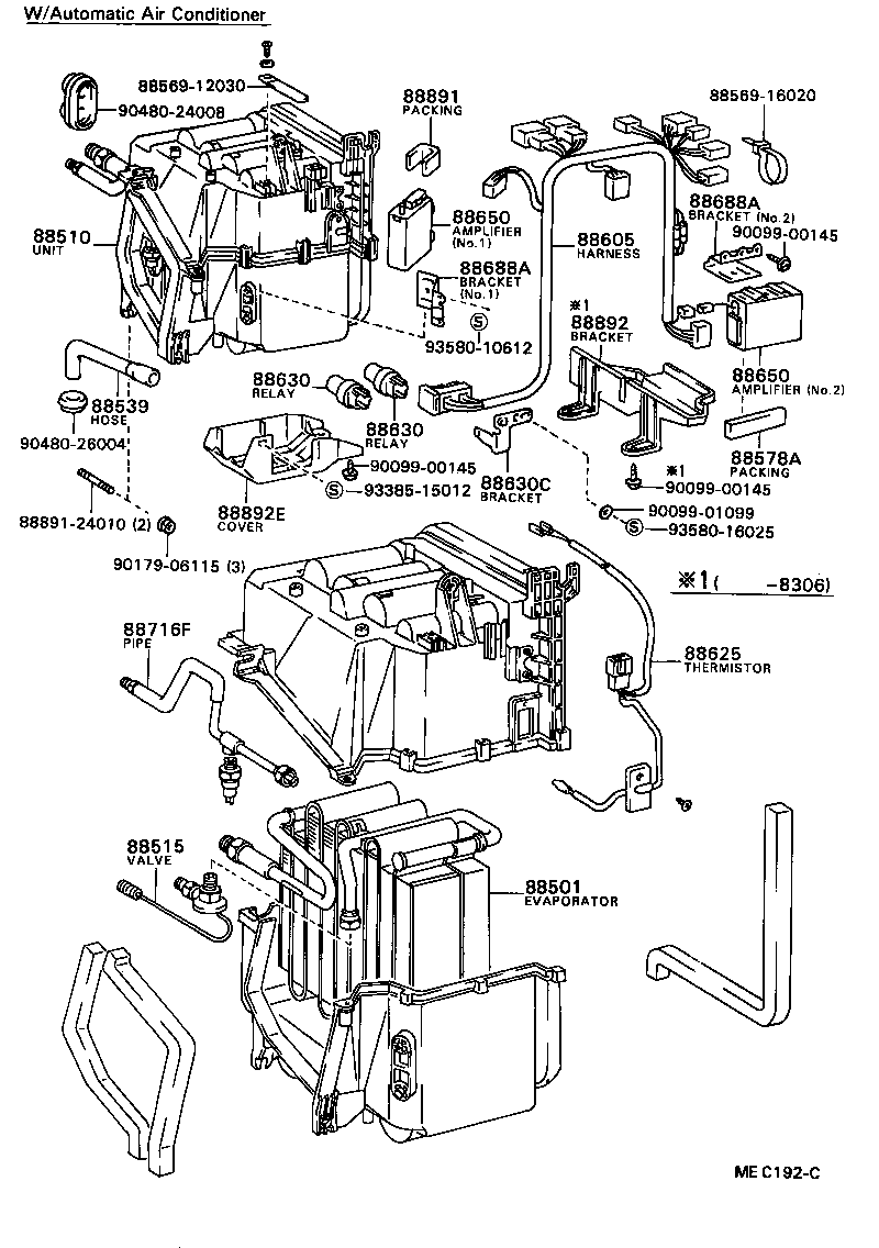 88605-16110 HARNESS SUB-ASSY, COOLER WIRING, NO.1 product image