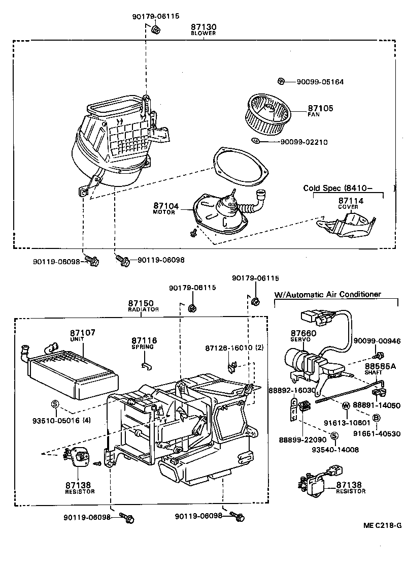 87137-16010 COVER, HEATER product image