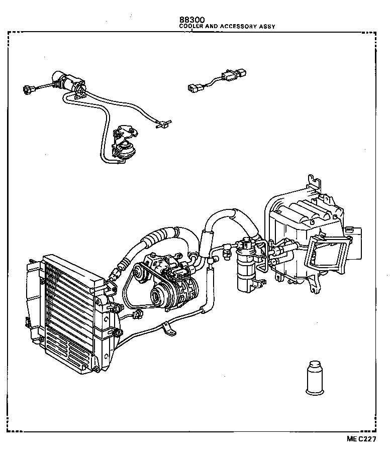 88820-12010 AIR CONDITIONER & ACCESSORY SUB-ASSY, NO.1 product image