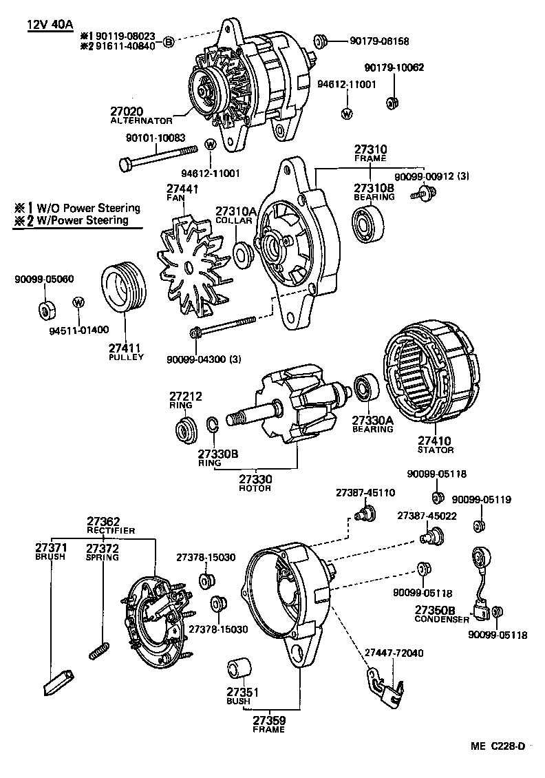 27020-64040 ALTERNATOR ASSY product image