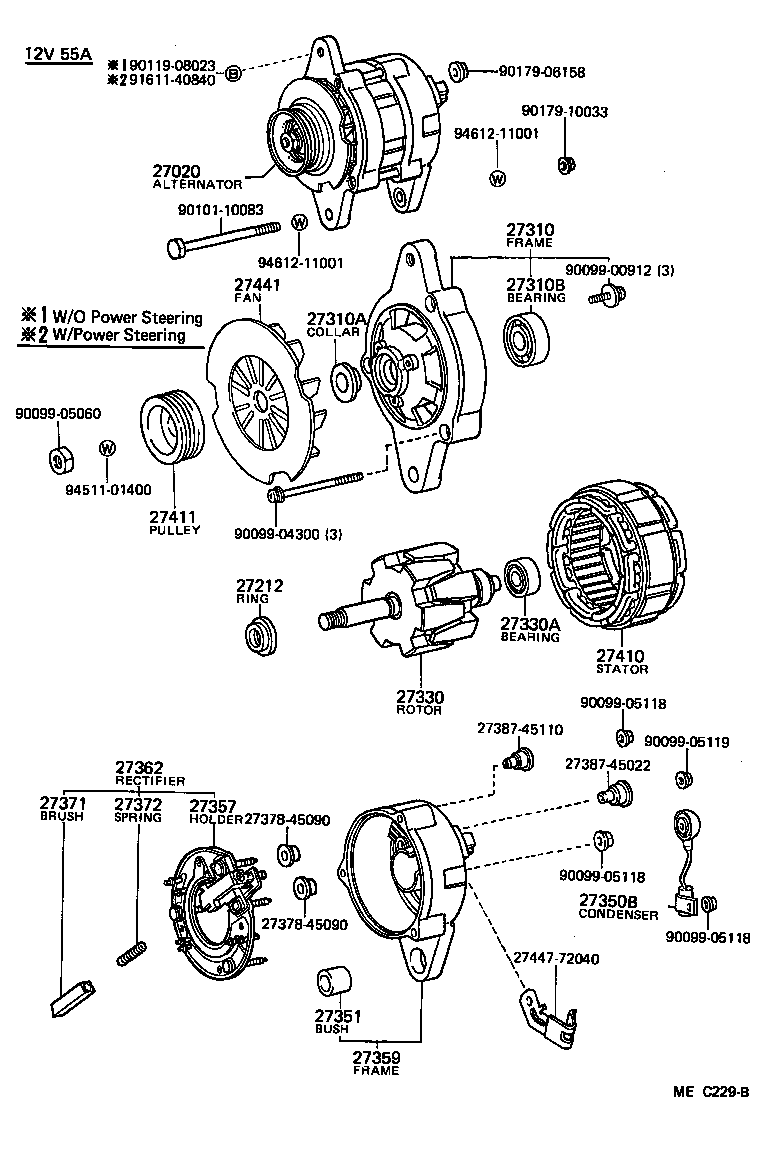 27020-64040 ALTERNATOR ASSY product image