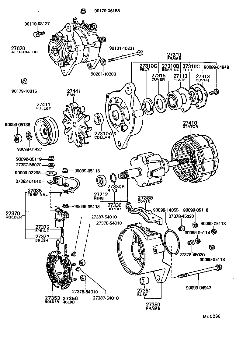 27411-56090 PULLEY, ALTERNATOR product image