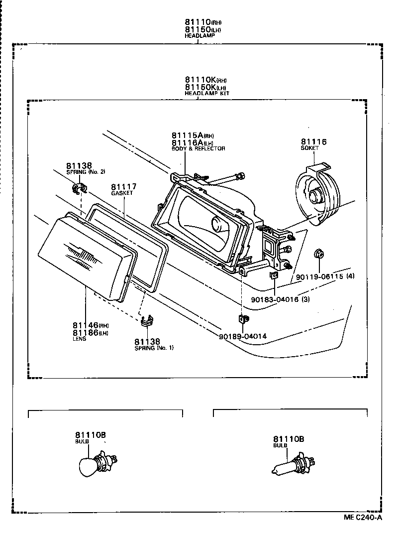 81135-32101 UNIT ASSY, HEADLAMP, RH product image