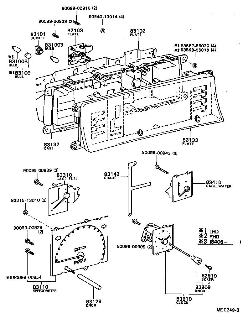 83131-32170 DIAL, METER, NO.1 product image