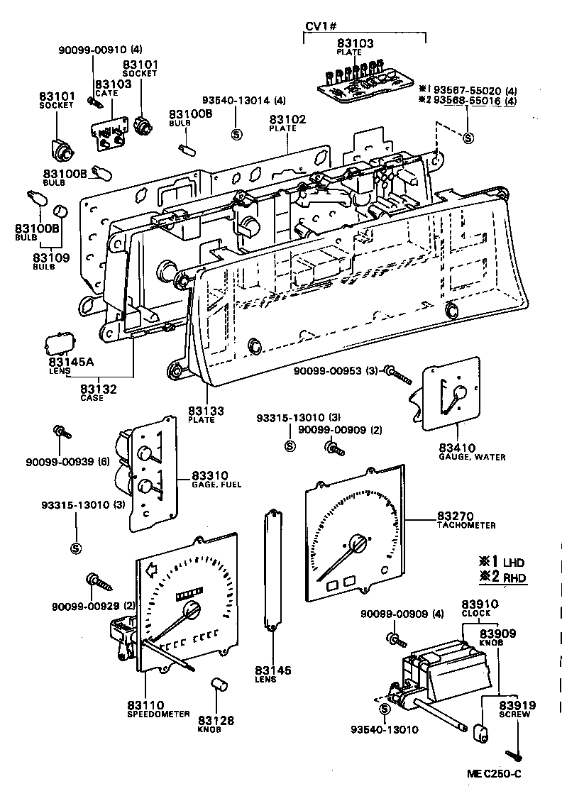 83131-32170 DIAL, METER, NO.1 product image
