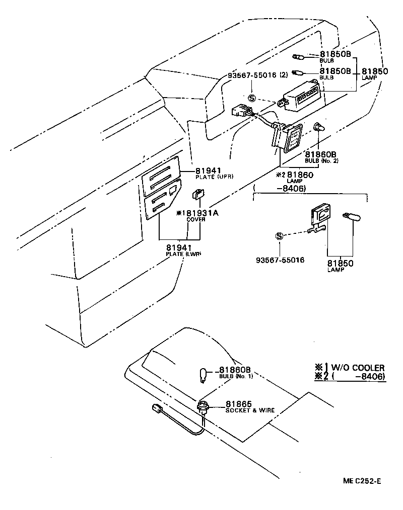 81850-32020 LAMP ASSY, INDICATOR product image