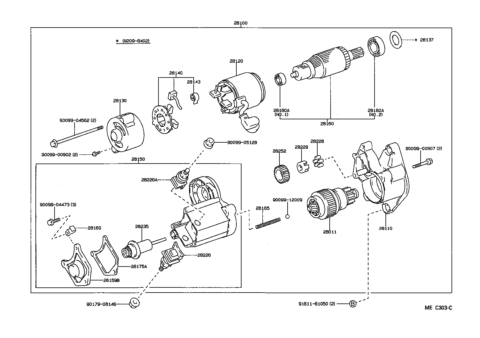 28100-72020 STARTER ASSY product image
