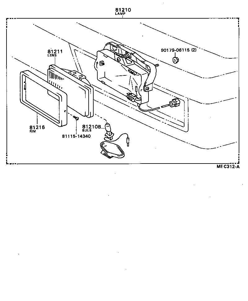 81210-49015 LAMP ASSY, FOG product image