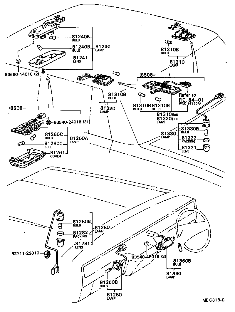 81380-40010 LAMP ASSY, STEP OR SPOT product image