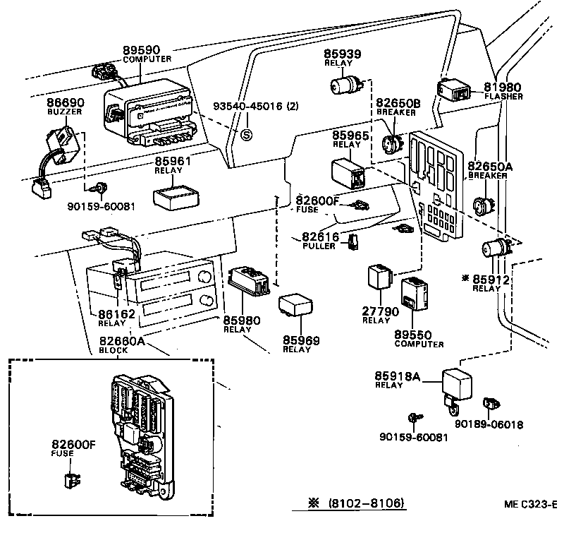 85912-24010 RELAY, DEFOGGER product image