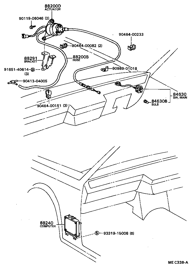 88200-40040 ACTUATOR ASSY, CRUISE CONTROL product image