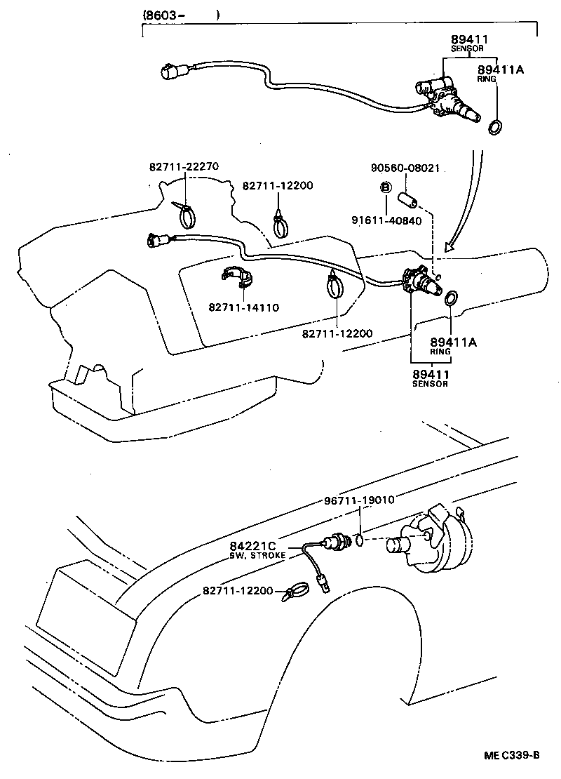 89411-40020 SENSOR, SPEED product image