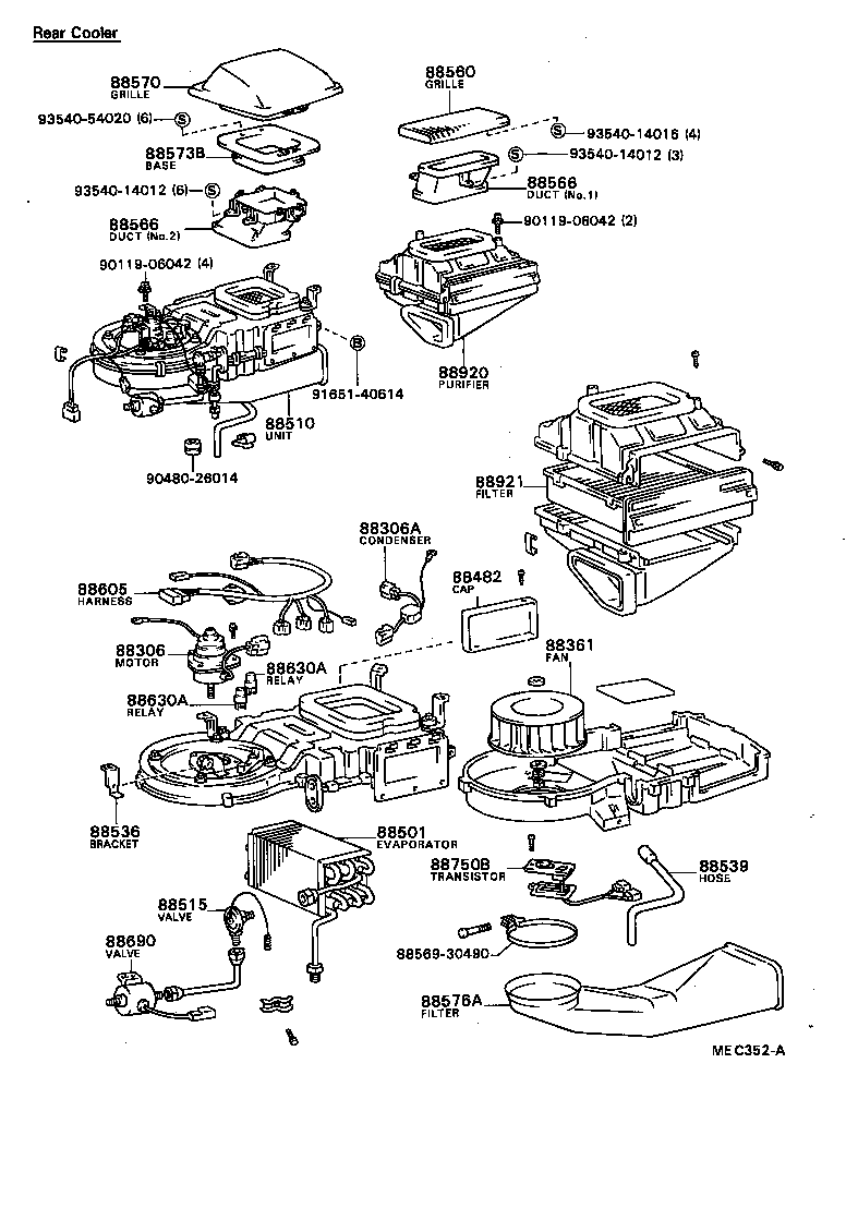 87108-40040 DIAPHRAGM SUB-ASSY, COOLER product image