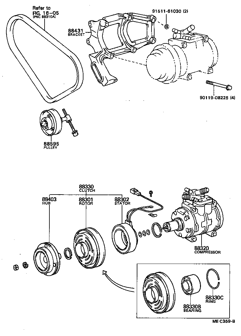 88320-40040 COMPRESSOR ASSY, COOLER product image