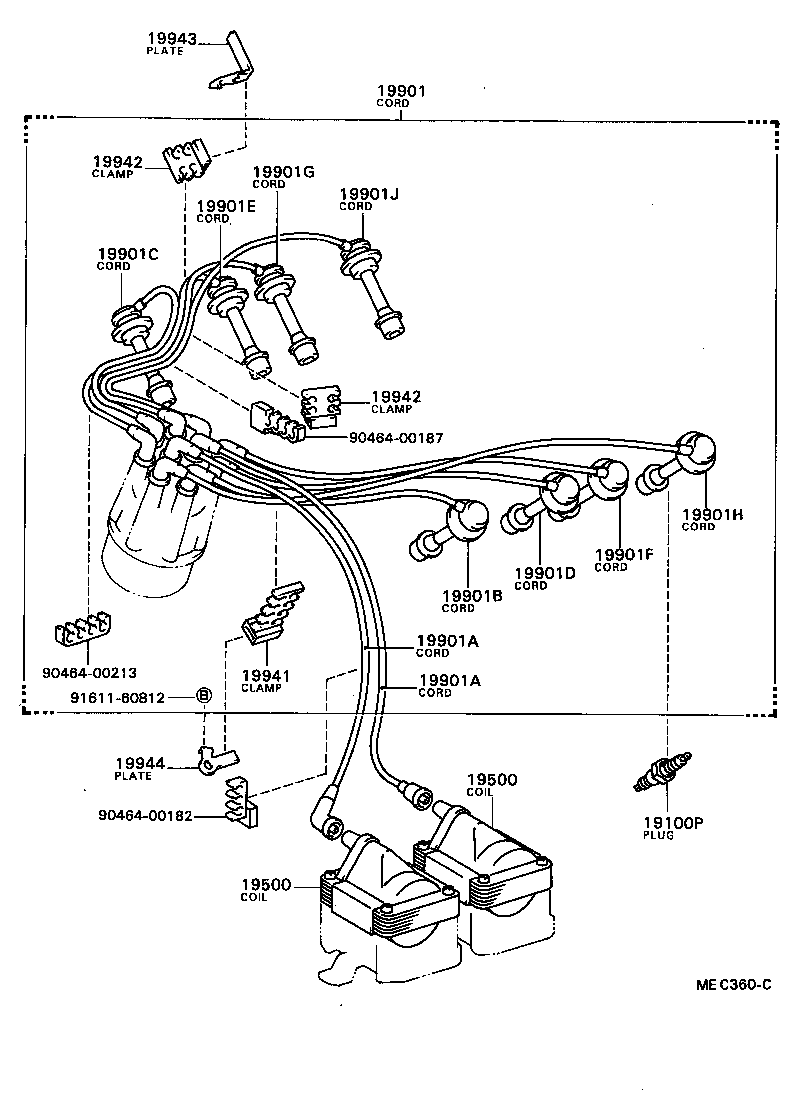 19944-52020 PLATE, RESISTIVE CORD CLAMP SUPPORT, NO.2 product image