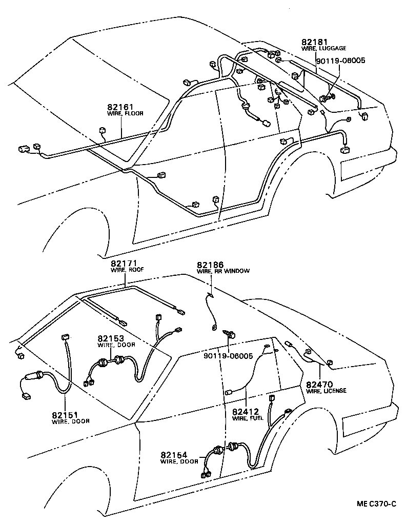 82122-20150 WIRE, ENGINE, NO.2 product image