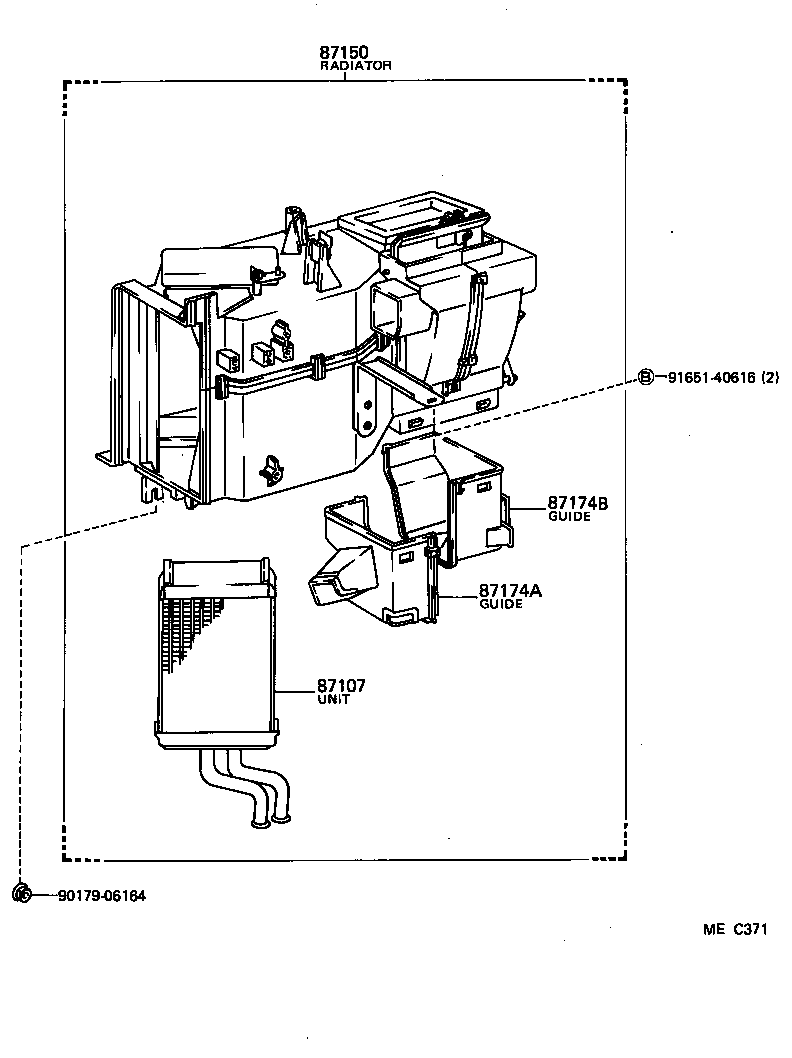 87104-95703 MOTOR SUB-ASSY, HEATER BLOWER product image