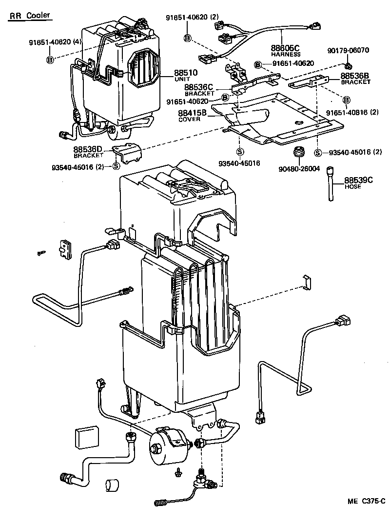 88605-95705 HARNESS SUB-ASSY, COOLER WIRING, NO.1 product image