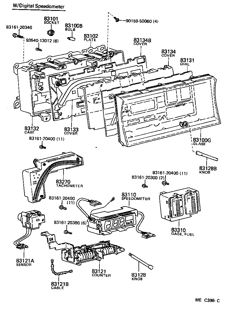 83131-95700 DIAL, METER, NO.1 product image