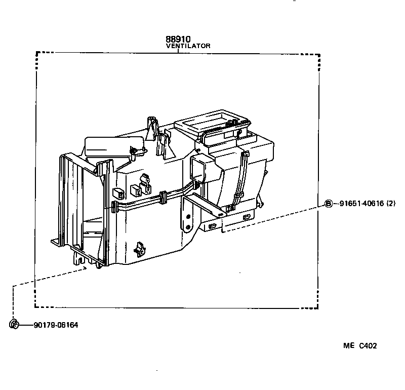 87107-95403 UNIT SUB-ASSY, HEATER RADIATOR product image