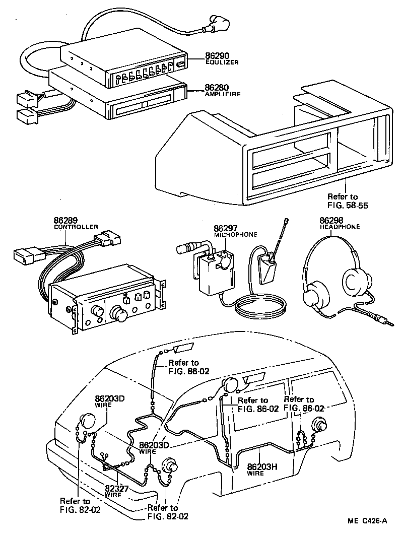 82028-95700 WIRE, STEREO COMPONENT, NO.1 product image