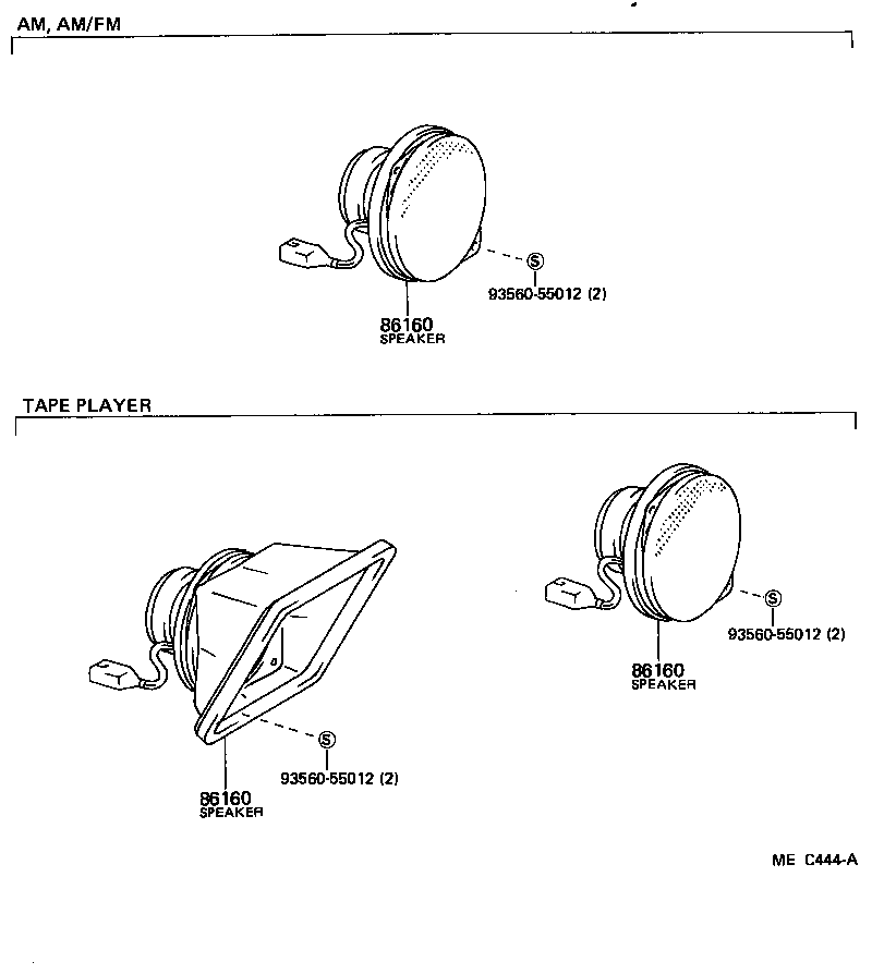 86180-95702 SPEAKER ASSY, FRONT NO.1 product image