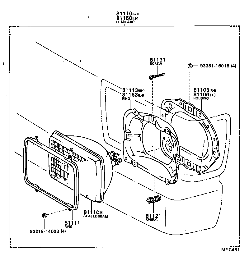 81150-80280 HEADLAMP ASSY, LH product image