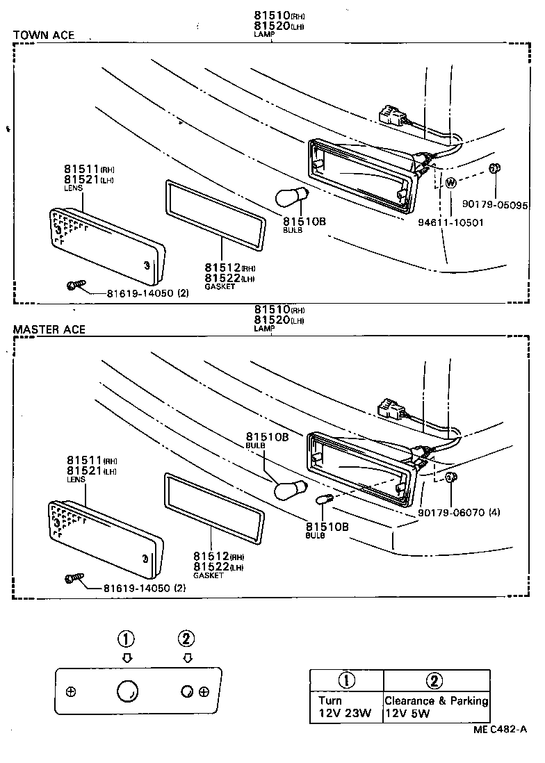 81521-87009 LENS, FRONT TURN SIGNAL LAMP, LH product image