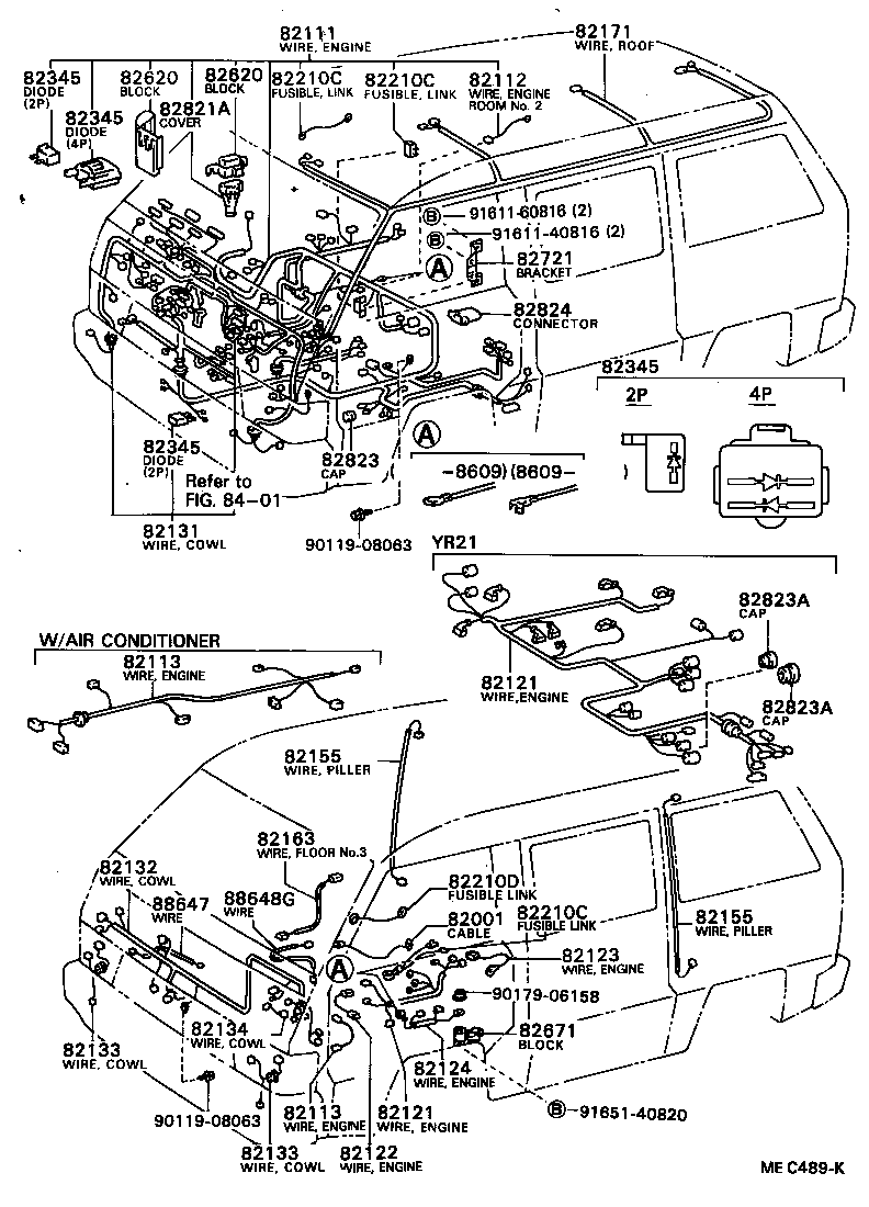 82124-87014 WIRE, ENGINE, NO.4 product image