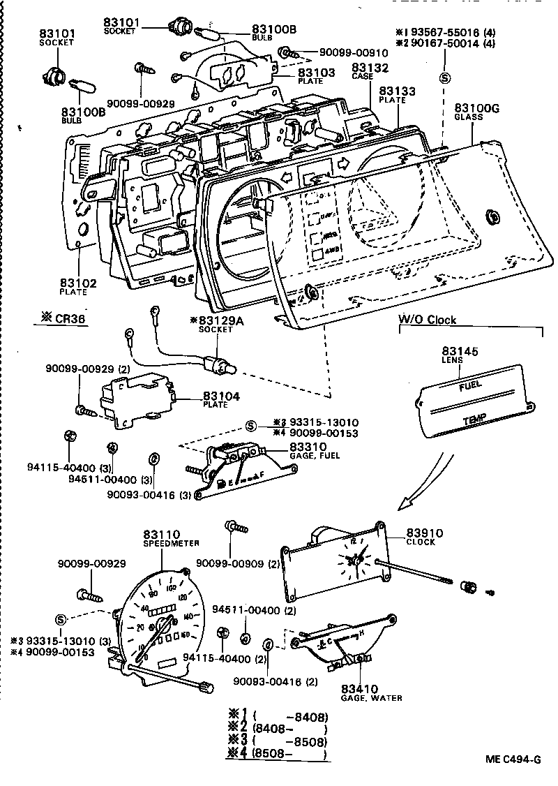83131-87009 DIAL, METER, NO.1 product image