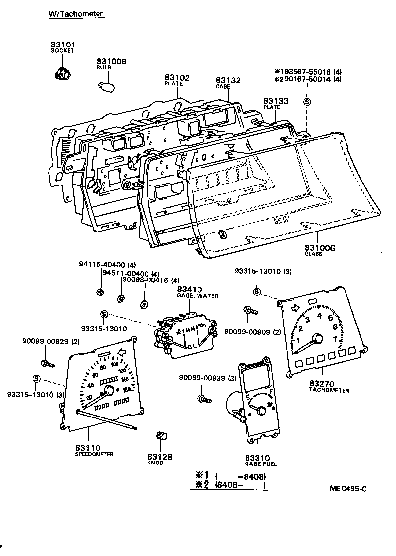 83131-87009 DIAL, METER, NO.1 product image
