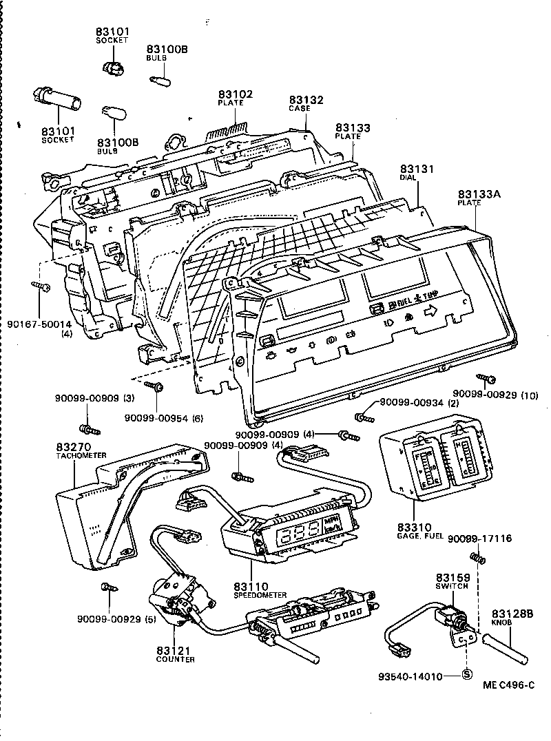 83131-87009 DIAL, METER, NO.1 product image