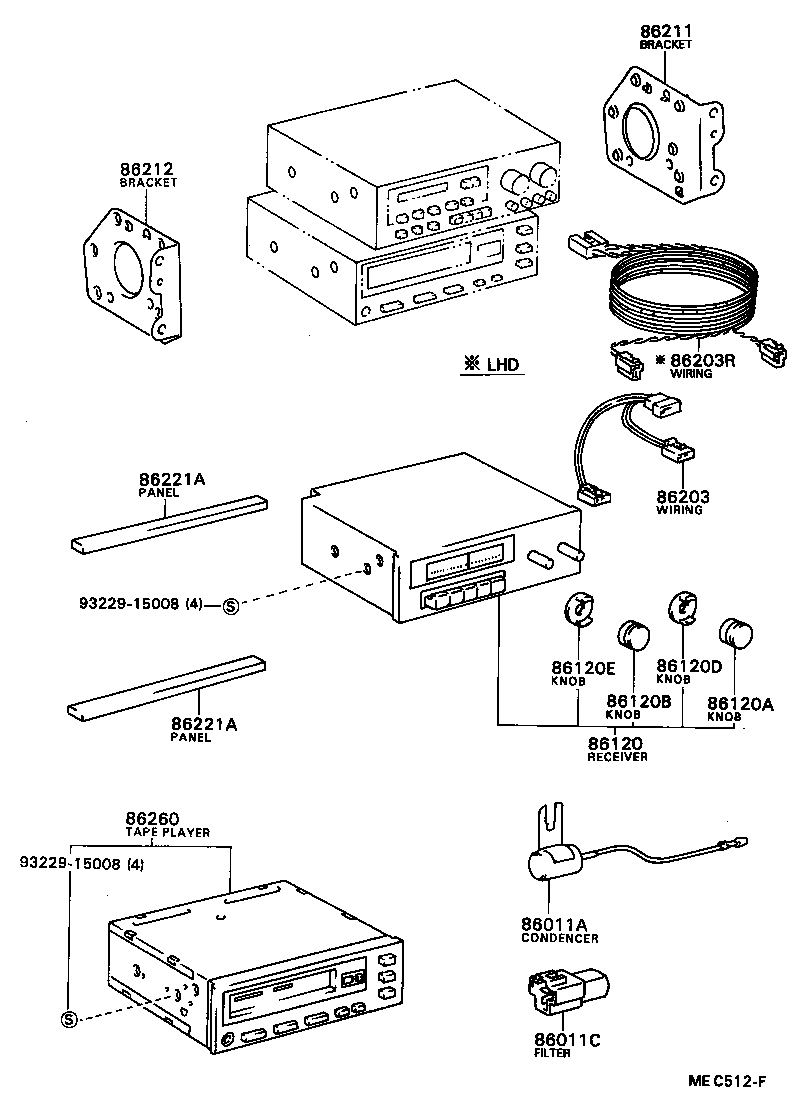 86211-87006 BRACKET, RADIO, NO.1 product image