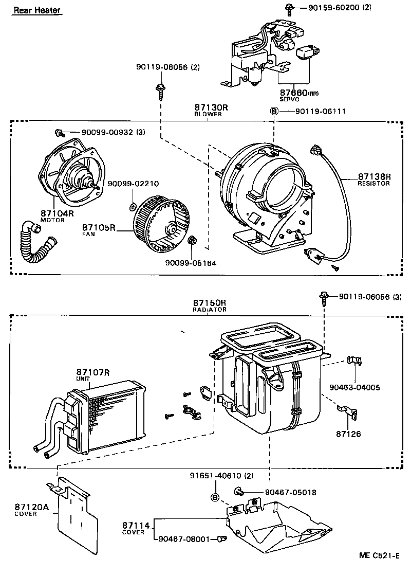 87126-95D00 CLAMP, HEATER CONTROL product image