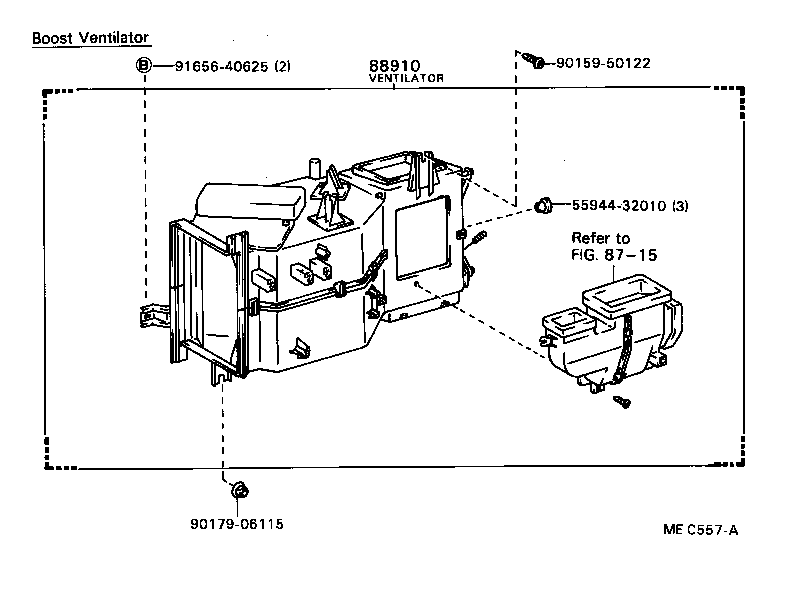 87107-87008 UNIT SUB-ASSY, HEATER RADIATOR product image