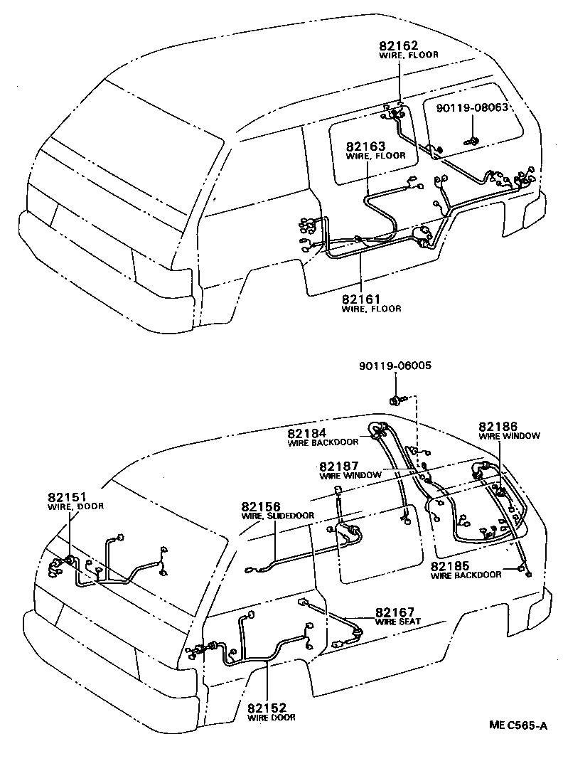 82122-87007 WIRE, ENGINE, NO.2 product image