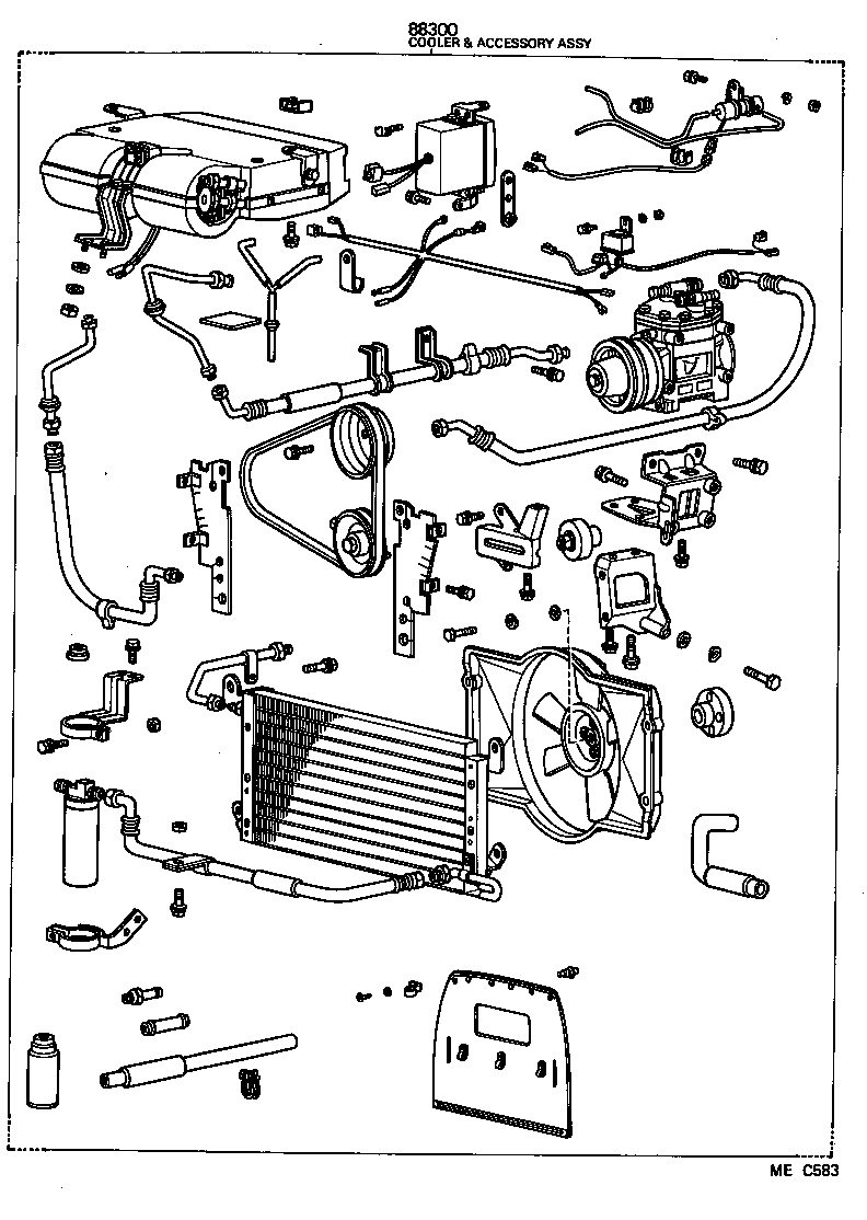 88300-95A86 COOLER & ACCESSORY ASSY product image