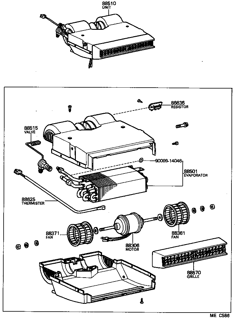 88605-95A11 HARNESS SUB-ASSY, COOLER WIRING, NO.1 product image