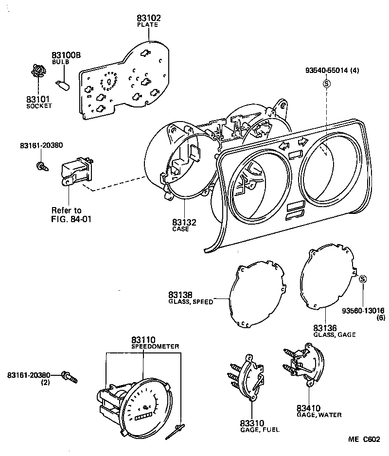 83110-95A16 SPEEDOMETER ASSY product image