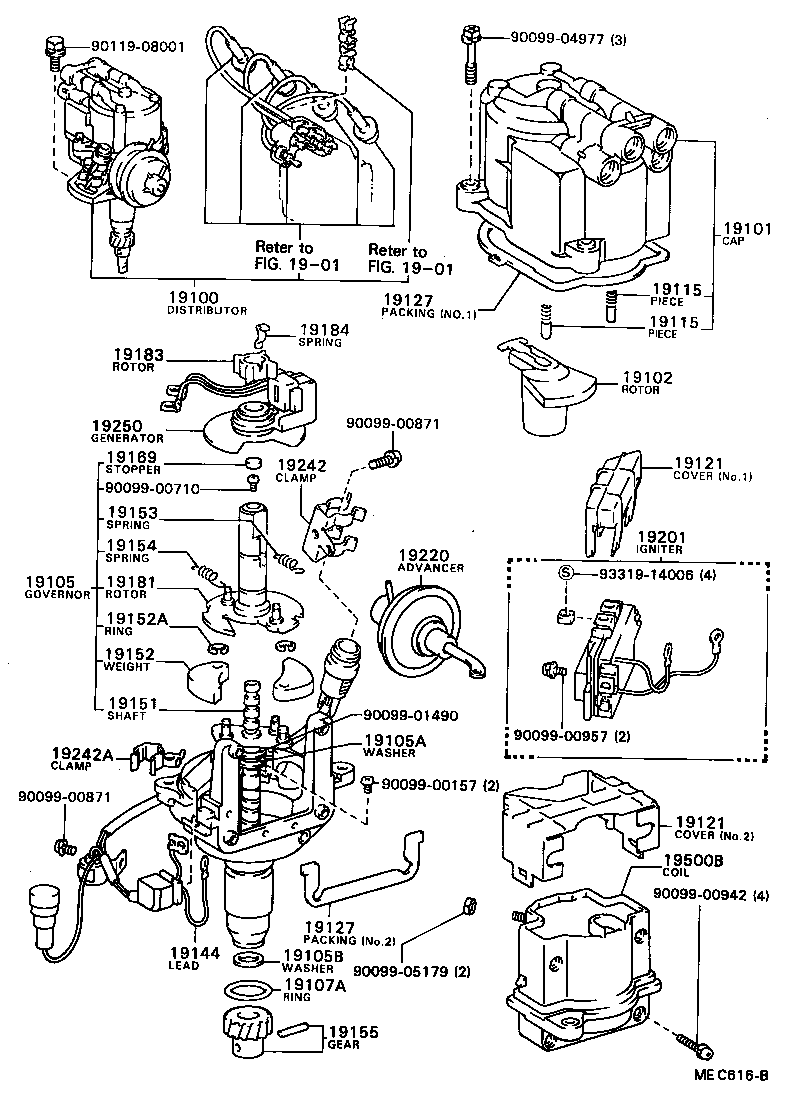 19100-13270 DISTRIBUTOR ASSY product image
