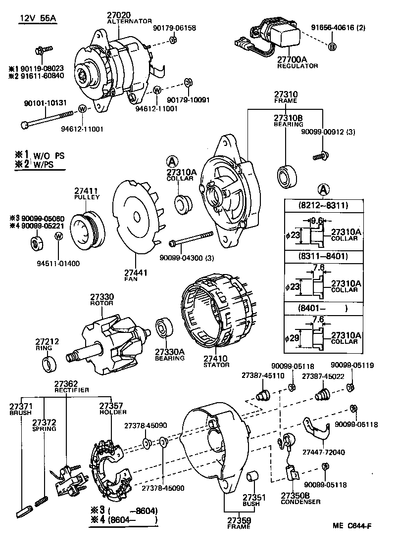 27020-54300 ALTERNATOR ASSY product image