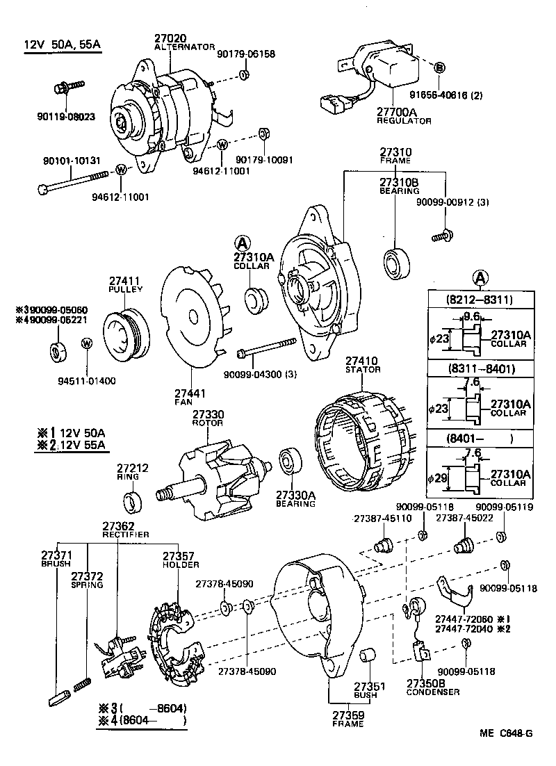 27020-54210 ALTERNATOR ASSY product image