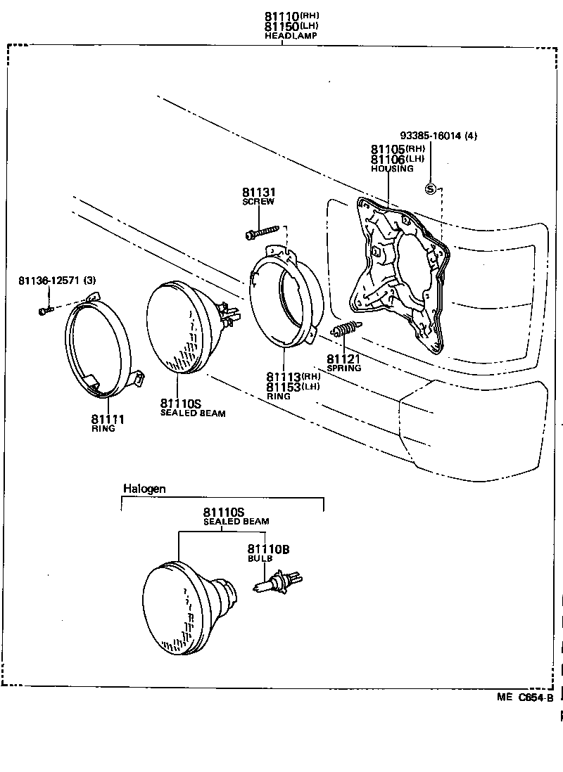 81150-80291 HEADLAMP ASSY, LH product image