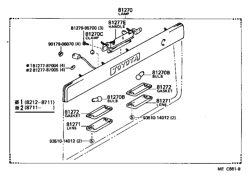 81272-95J00 GASKET, LICENSE PLATE LAMP LENS product image
