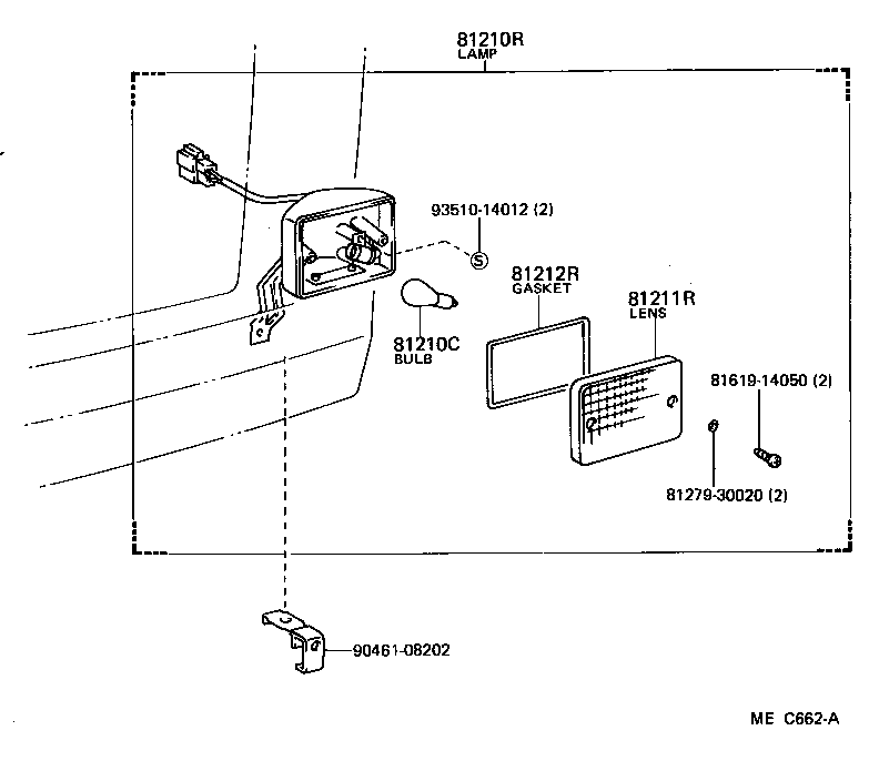 81210-95J00 LAMP ASSY, REAR FOG product image