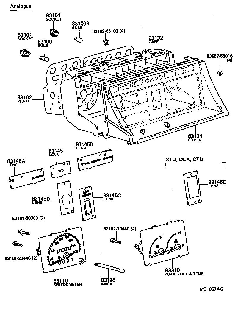 83131-95J01 DIAL, METER, NO.1 product image