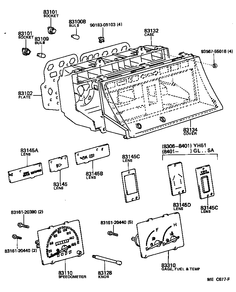 83110-95J27 SPEEDOMETER ASSY product image