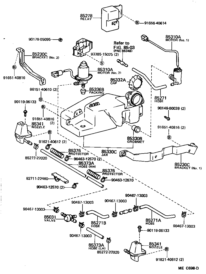 85331-95J00 JAR ASSY, HEADLAMP CLEANER WASHER product image