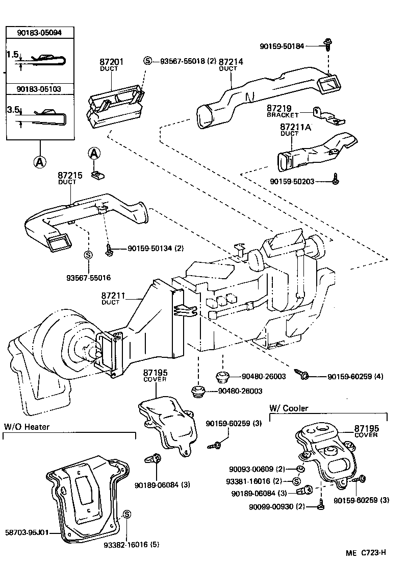 55907-95J01 CABLE SUB-ASSY, TEMPERATURE DAMPER CONTROL product image