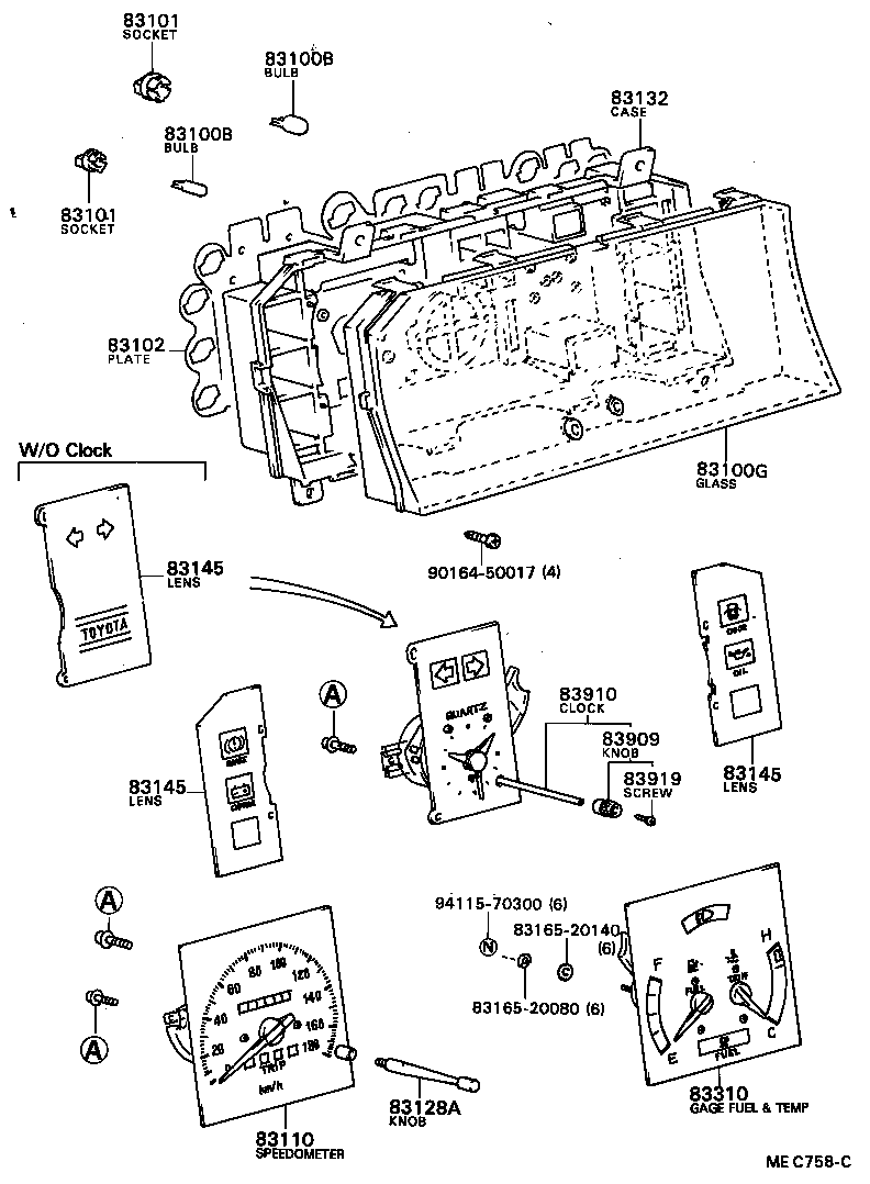 83131-20210 DIAL, METER, NO.1 product image